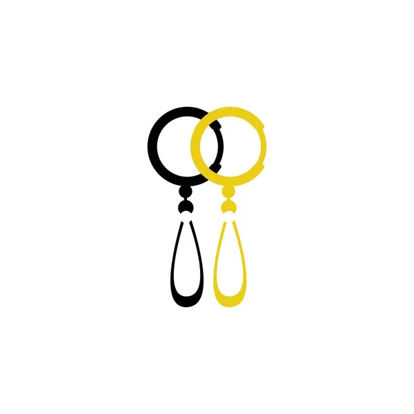 Mücevher Simgesi Logo Vektör Tasarımı — Stok Vektör