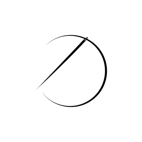 Векторный Дизайн Логотипа Иглы — стоковый вектор