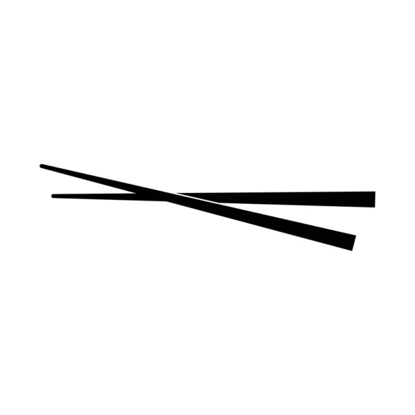 Chopstick Icona Logo Vettoriale Design — Vettoriale Stock