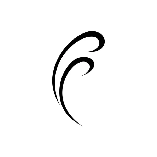 Icône Vapeur Fumée Logo Vectoriel Design — Image vectorielle
