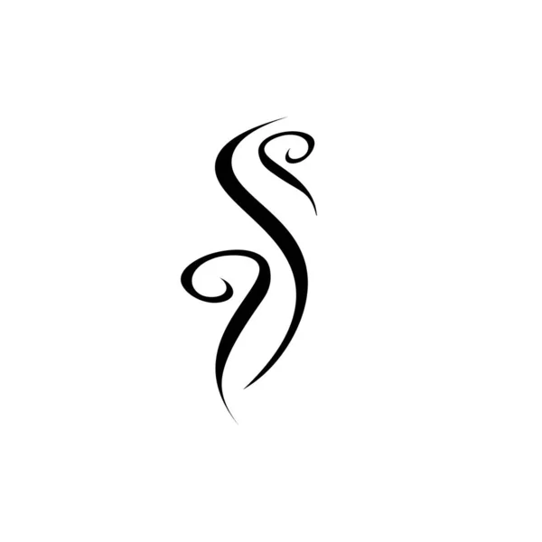 煙蒸気アイコンのロゴベクトルデザイン — ストックベクタ