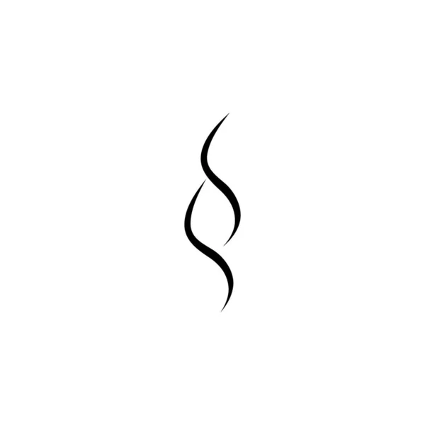 煙蒸気アイコンのロゴベクトルデザイン — ストックベクタ
