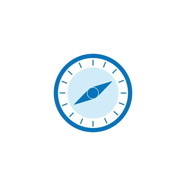 Kompas Pictogram Logo Vector Ontwerp — Stockvector