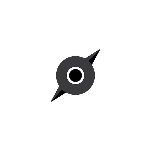コンパスアイコンのロゴベクトルデザイン — ストックベクタ