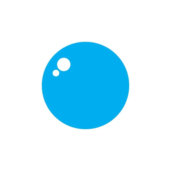 Bubble Pictogram Logo Vector Ontwerp — Stockvector