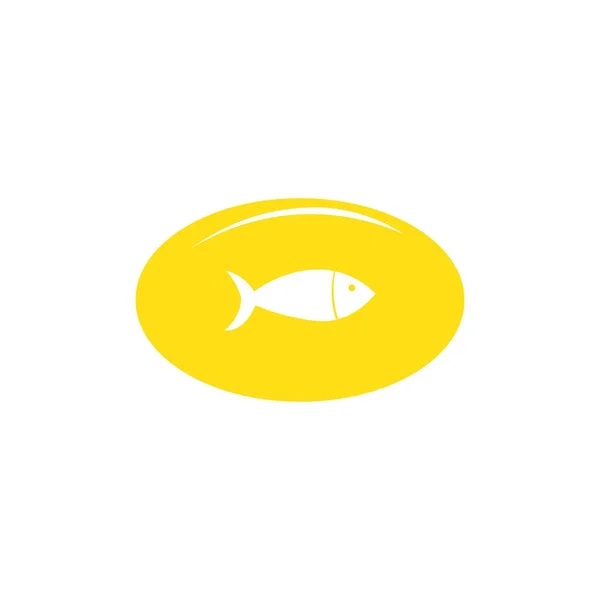 Ícone Óleo Peixe Vetor Logotipo Livre —  Vetores de Stock