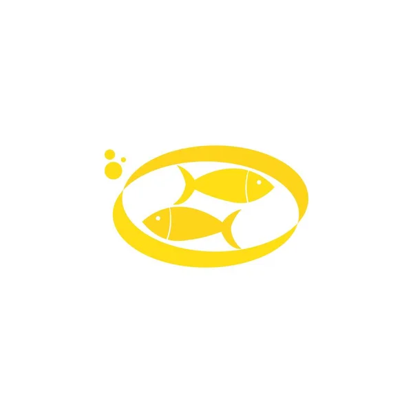 Fiskolja Ikon Logotyp Vektor Fri — Stock vektor