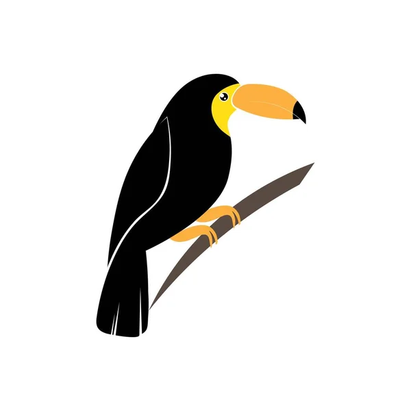 Вектор Вільного Зображення Логотипу Піктограми Toucan — стоковий вектор