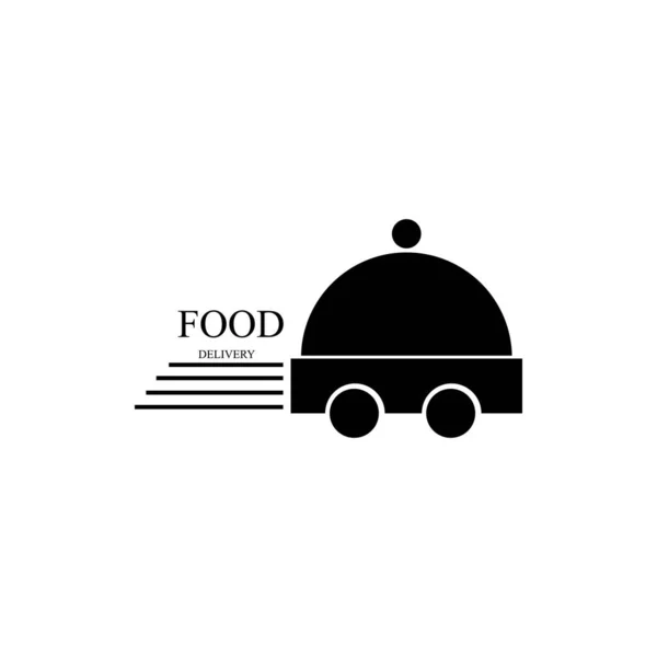 Livraison Alimentaire Illustration Logo Vecteur — Image vectorielle