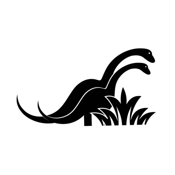 Dinosaurier Logo Bild Freier Vektor — Stockvektor