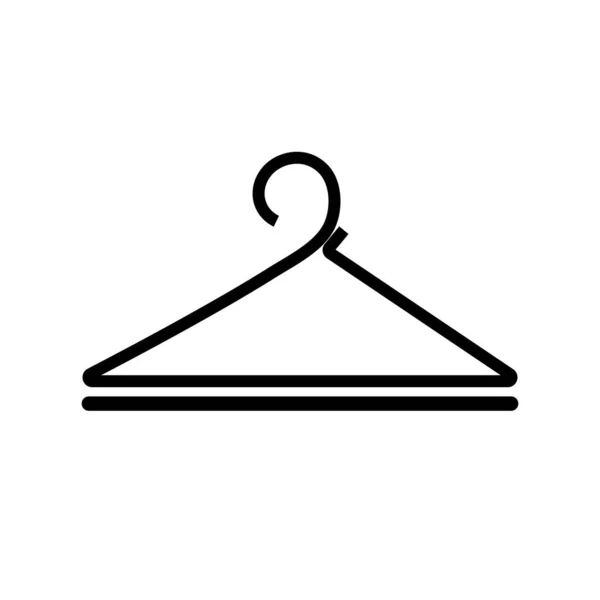 Black Hanger Illustration Logo Vector — Stock Vector
