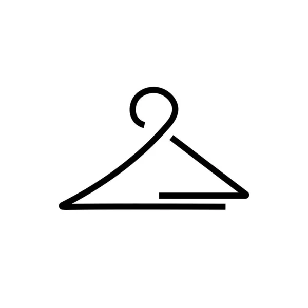 Вектор Логотипу Чорної Вішалки — стоковий вектор