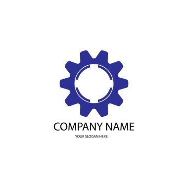 dişli simgesi logo vektörü