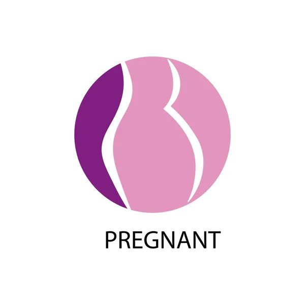 Diseño Vectorial Icono Embarazada — Archivo Imágenes Vectoriales