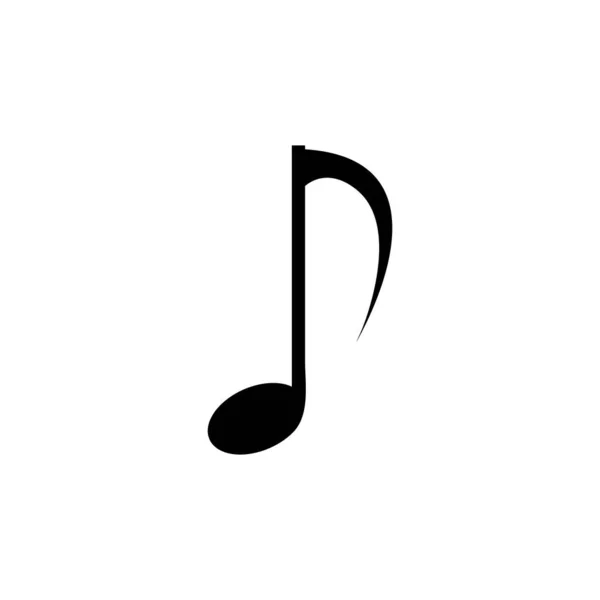Nota Musical Icon Logo Vector —  Vetores de Stock
