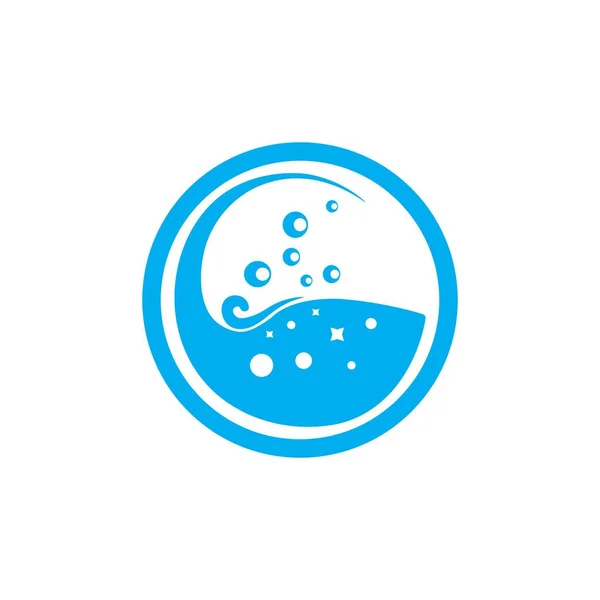 Wäschesymbol Logo Vektor Design — Stockvektor