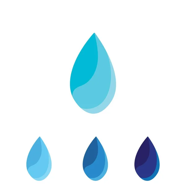 Water Drop Icon Logo Vector Design — Stock Vector