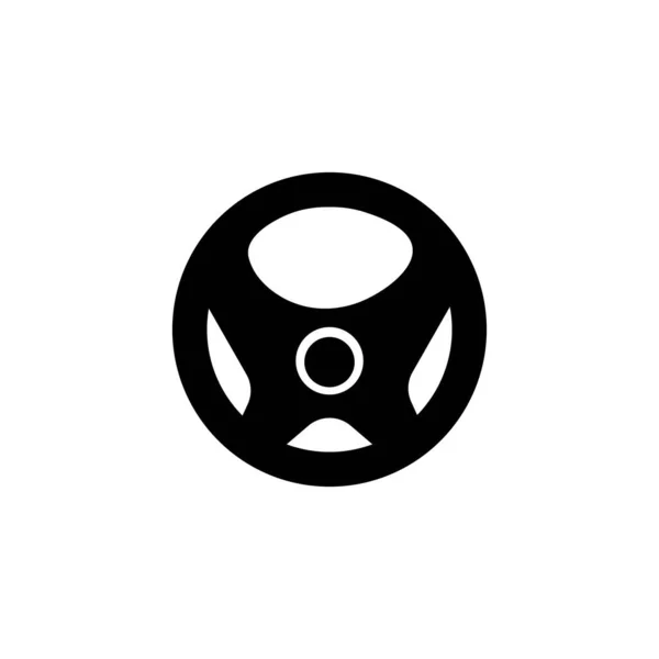 Icono Del Volante Logo Vector — Archivo Imágenes Vectoriales