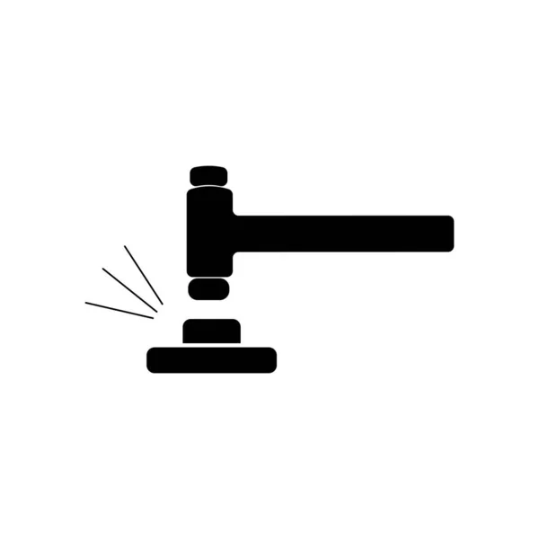 Векторный Дизайн Логотипа Молота — стоковый вектор