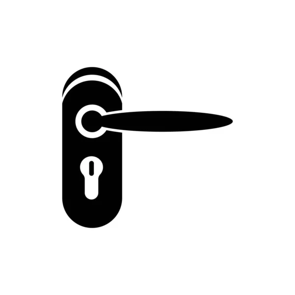 Maçaneta Porta Ícone Logotipo Vetor — Vetor de Stock