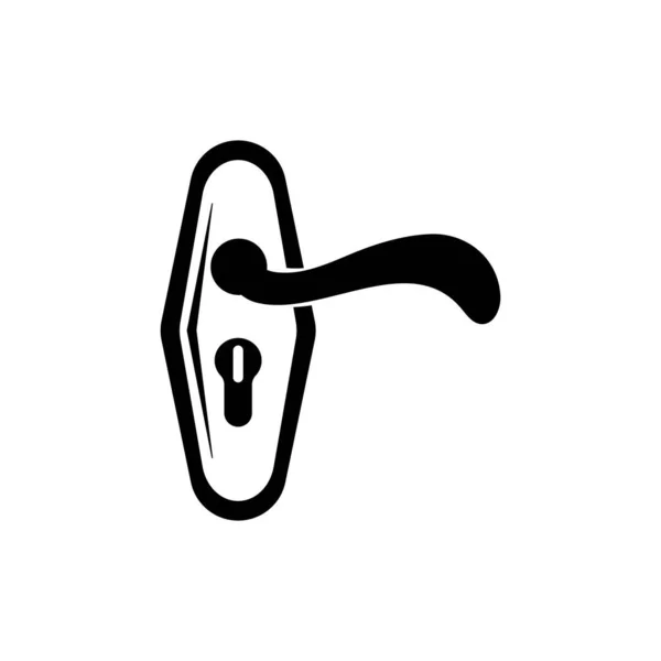Porta Maniglia Icona Logo Vettoriale — Vettoriale Stock