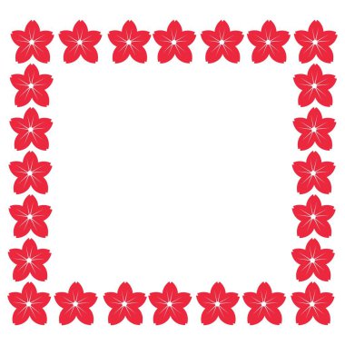 Sakura çiçek simgesi logo vektörü