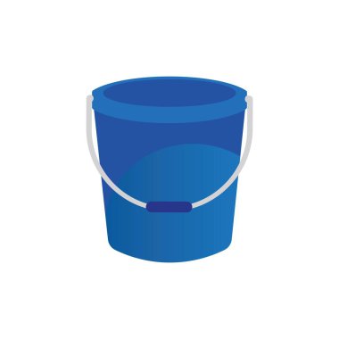Plastic bucket icon logo vector