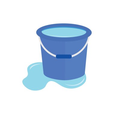 Water bucket icon logo vector