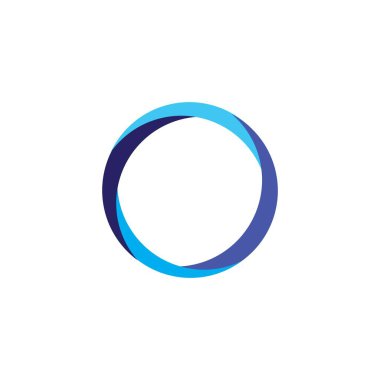 Circle abstract icon logo free vector