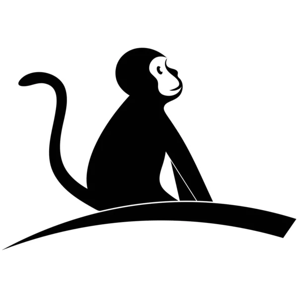 猿のアイコンのロゴ無料ベクター画像 — ストックベクタ
