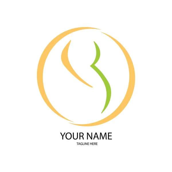 Hamile Simgesi Logo Vektör Tasarımı — Stok Vektör