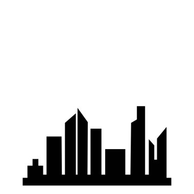 Şehrin ufuk çizgisi logo vektörü