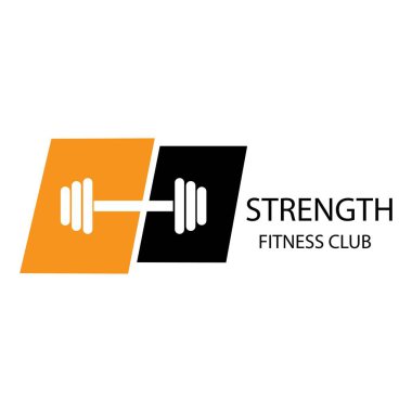 fitness simgesi logo vektör tasarımı