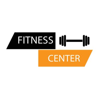 fitness simgesi logo vektör tasarımı