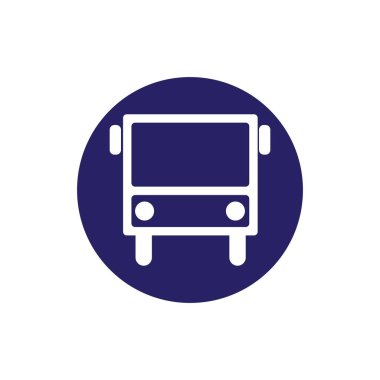 bus simgesi logo vektör tasarımı