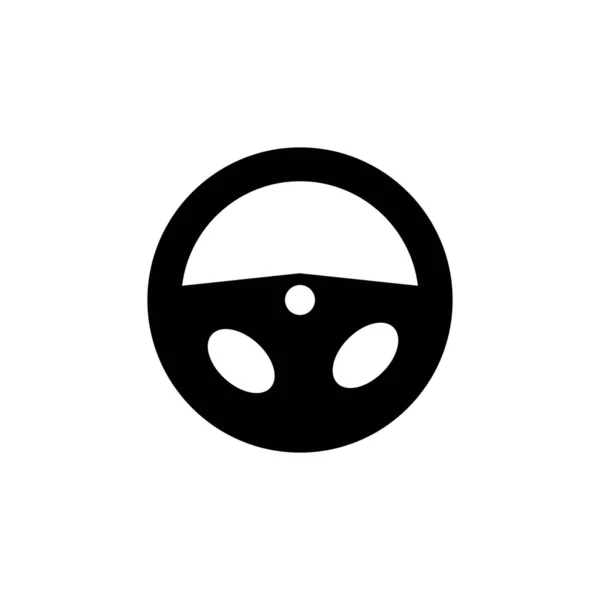 Volante Icona Logo Vettoriale — Vettoriale Stock