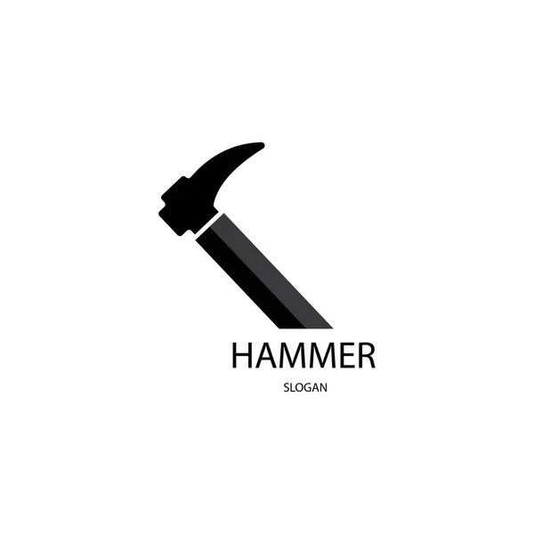Hammer Symbol Logo Vektor Design — Stockvektor