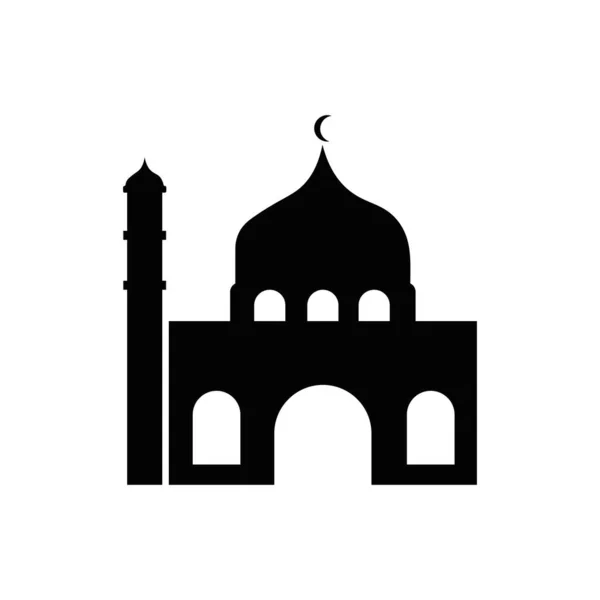 Icono Mezquita Logo Vector — Vector de stock