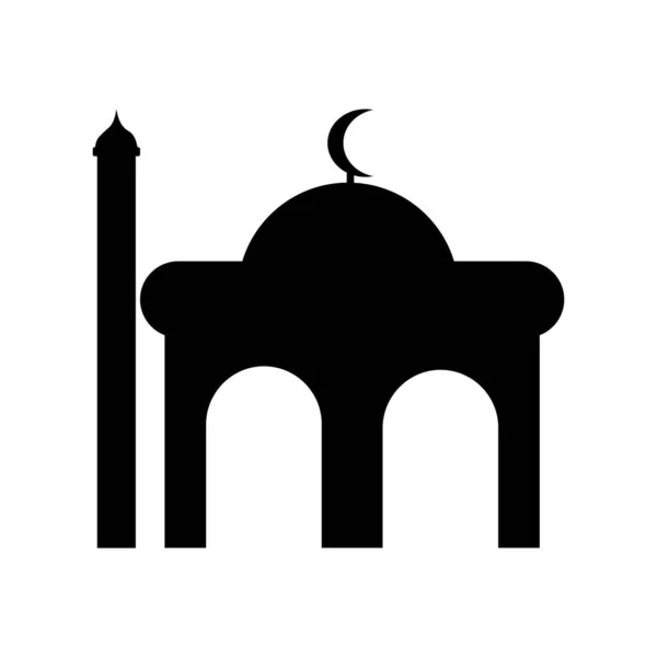 Moskee Pictogram Logo Vector — Stockvector