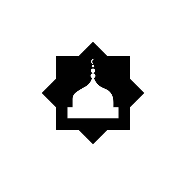 Icono Mezquita Logo Vector — Archivo Imágenes Vectoriales