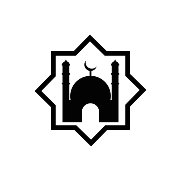 Mosque Icon Logo Vector — Stock Vector