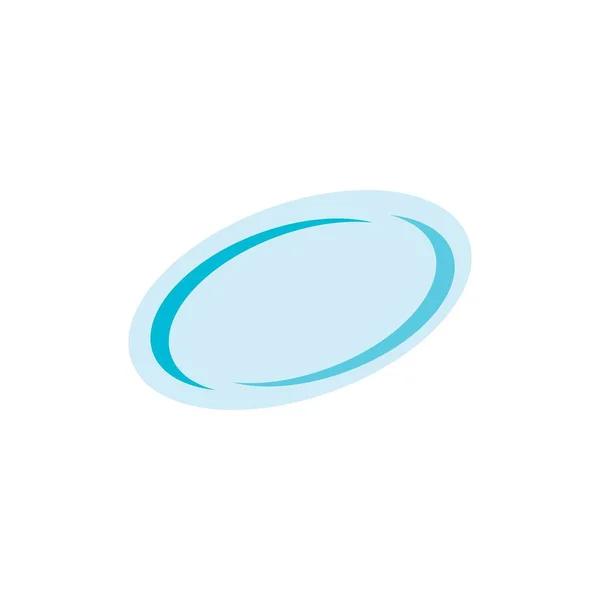 Rugby Ball Symbol Logo Vektor — Stockvektor