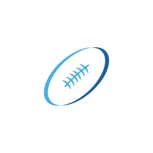 Vecteur Logo Icône Balle Rugby — Image vectorielle