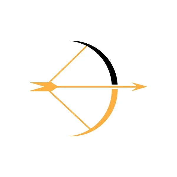 Bogenschießen Symbol Logo Vektor Design — Stockvektor