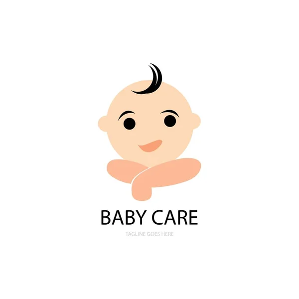 Vetor Logotipo Ícone Bebê — Vetor de Stock