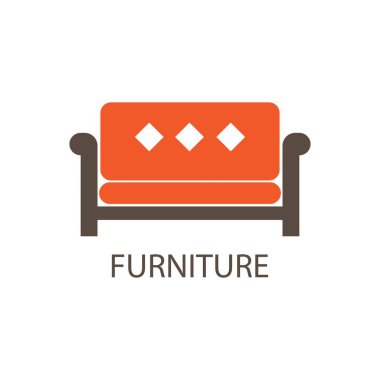 Mobilya simgesi logo vektörü