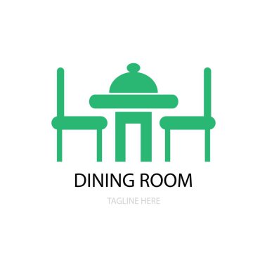 yeşil yemek odası logo vektörü