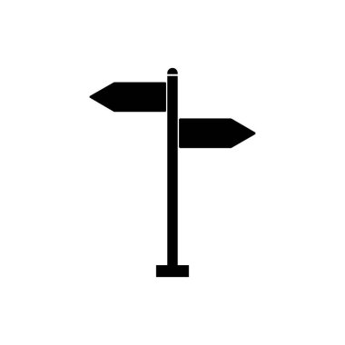 Yol simgesi logo vektörü