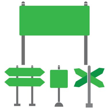 Yol simgesi logo vektörü