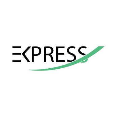 harf ekspres logo vektörü